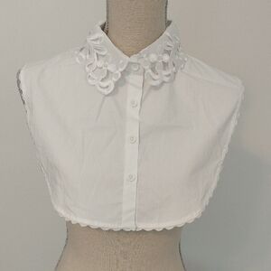 White Lace Dicky Collar Women's